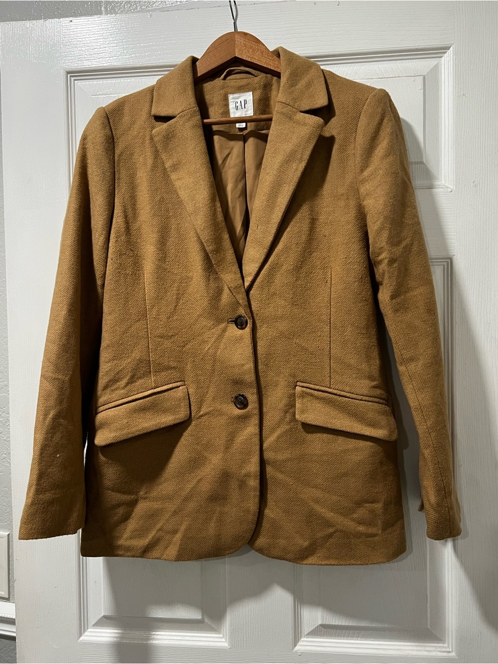 GAP Women's Tan/Brown Single-Breasted Blazer